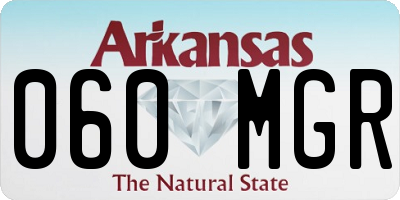 AR license plate 060MGR