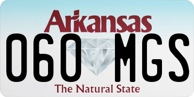 AR license plate 060MGS