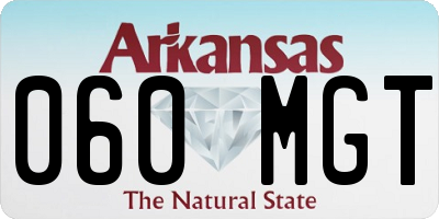 AR license plate 060MGT