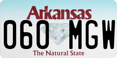 AR license plate 060MGW