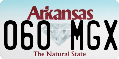 AR license plate 060MGX