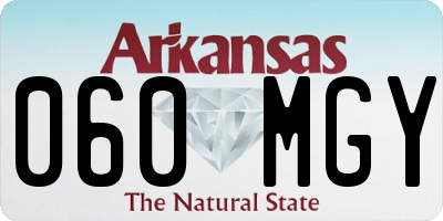 AR license plate 060MGY