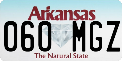 AR license plate 060MGZ