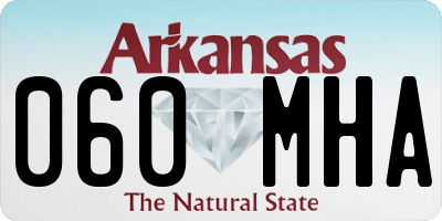 AR license plate 060MHA