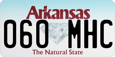 AR license plate 060MHC