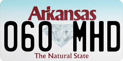 AR license plate 060MHD