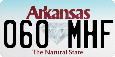 AR license plate 060MHF