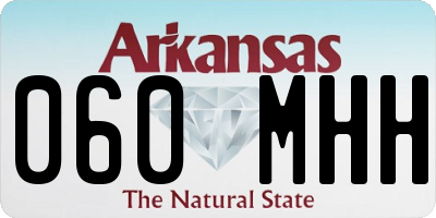 AR license plate 060MHH