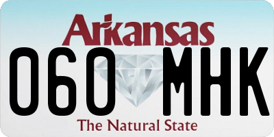 AR license plate 060MHK