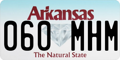 AR license plate 060MHM