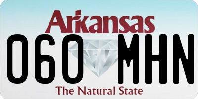 AR license plate 060MHN