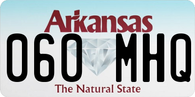 AR license plate 060MHQ
