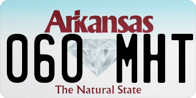 AR license plate 060MHT