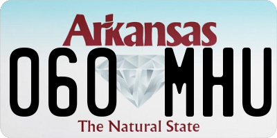 AR license plate 060MHU