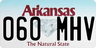 AR license plate 060MHV