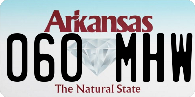 AR license plate 060MHW