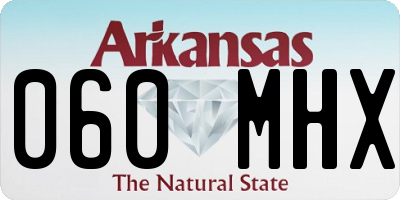 AR license plate 060MHX