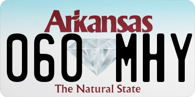 AR license plate 060MHY