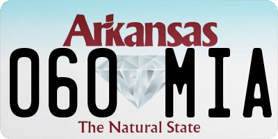 AR license plate 060MIA