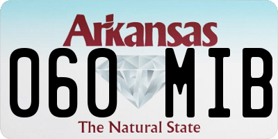 AR license plate 060MIB
