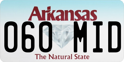 AR license plate 060MID