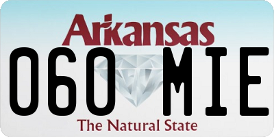 AR license plate 060MIE