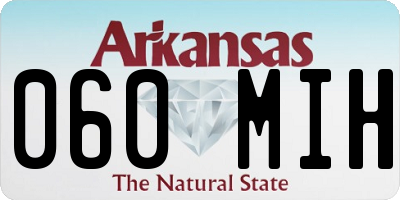 AR license plate 060MIH