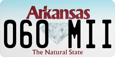 AR license plate 060MII