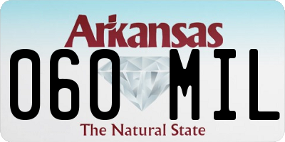 AR license plate 060MIL