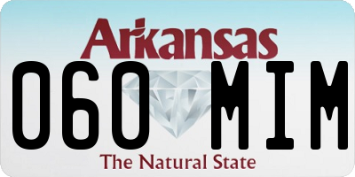 AR license plate 060MIM