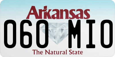 AR license plate 060MIO