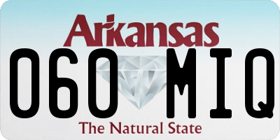 AR license plate 060MIQ