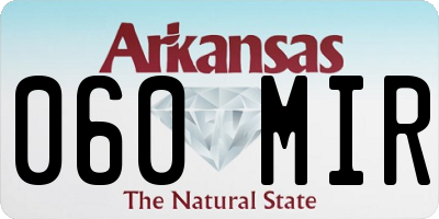 AR license plate 060MIR