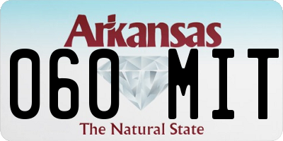 AR license plate 060MIT