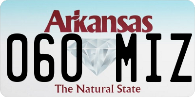 AR license plate 060MIZ