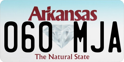 AR license plate 060MJA