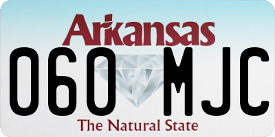 AR license plate 060MJC