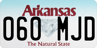 AR license plate 060MJD