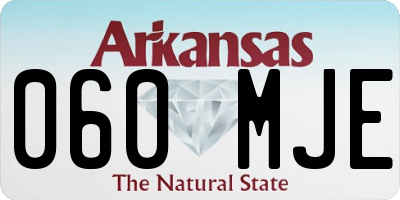 AR license plate 060MJE