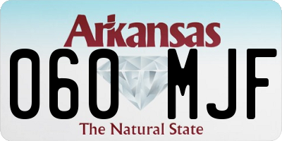 AR license plate 060MJF