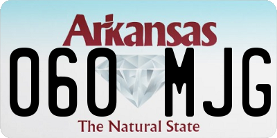 AR license plate 060MJG