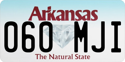 AR license plate 060MJI