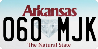 AR license plate 060MJK