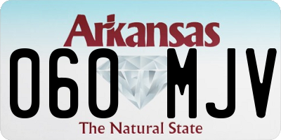 AR license plate 060MJV