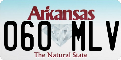 AR license plate 060MLV