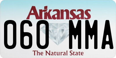 AR license plate 060MMA