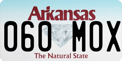 AR license plate 060MOX