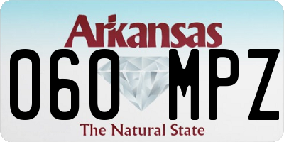 AR license plate 060MPZ