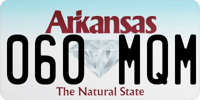 AR license plate 060MQM