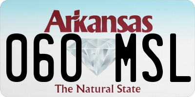 AR license plate 060MSL